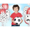 Balony 30cm, Piłki nożne, Pastel P. White (1 op. / 6 szt.)