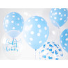 Balony 30cm, Kropki, Pastel Baby Blue (1 op. / 6 szt.)