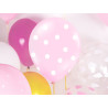 Balony 30cm, Kropki, Pastel Baby Pink (1 op. / 50 szt.)