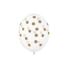 Balony 30cm, Kropki, Crystal Clear (1 op. / 50 szt.)