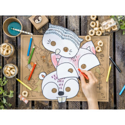 Maski Woodland, mix (1 op. / 6 szt.)