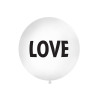 Balon 1 m, Love, biały