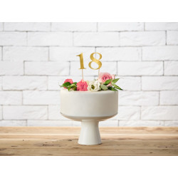 Numery na stół, złoty, 25,5-26,5cm (1 op. / 11 szt.)