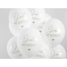 Balony 30cm, Just Married, P. Pure White (1 op. / 50 szt.)
