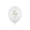 Balony 30cm, Żona, Pastel Pure White (1 op. / 50 szt.)