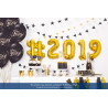 Balon foliowy Cyfra ''8'', 35cm, złoty