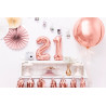 Balon foliowy Cyfra ''2'', 35cm, różowe złoto