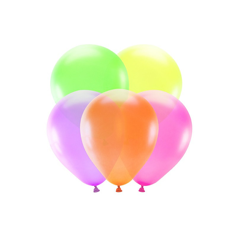 Balony neonowe 25cm, mix (1 op. / 5 szt.)