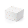 Pudełeczka białe, serca różowe złoto 6x3,5x5,5cm (1 op. / 10 szt.)
