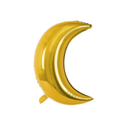 Balon foliowy Księżyc złoty 60cm