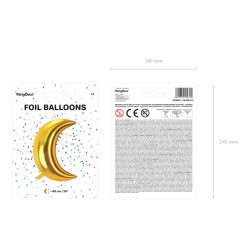 Balon foliowy Księżyc złoty 60cm