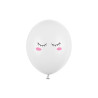 Balony 30cm Buźka, Pastel Pure White (1 op. / 50 szt.)