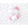 Balony 30cm Buźka, Pastel Pure White (1 op. / 6 szt.)