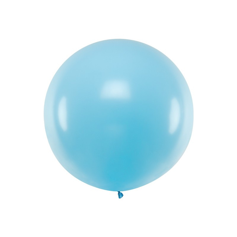 Balon okrągły 1m błękitny XXL - Pastel Light Blue
