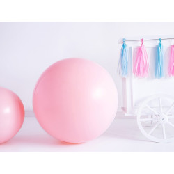 Balon okrągły 1m jasny róż XXL - Pastel Pale Pink