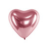 Balony Glossy 30cm, Serca, różowe złoto (1 op. / 50 szt.)