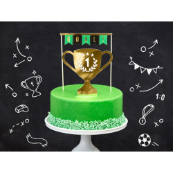 Topper na tort Piłka, mix, 15.5-20cm (1 op. / 2 szt.)