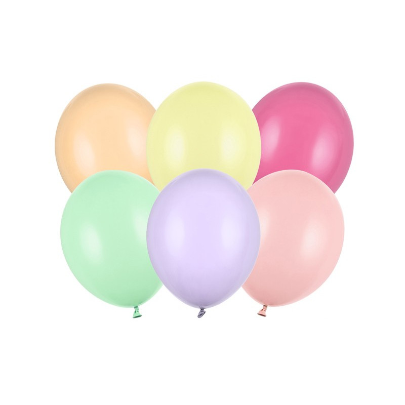 Balony Strong 27cm, Pastel Mix (1 op. / 10 szt.)