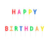 Świeczki urodzinowe Happy Birthday, mix, 2.5cm (1 op. / 13 szt.)