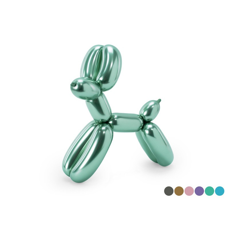 Balony modeliny Glossy Rurki 130cm  z pompką, mix (1 op. / 30 szt.)
