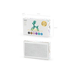 Balony modeliny Glossy Rurki 130cm  z pompką, mix (1 op. / 30 szt.)