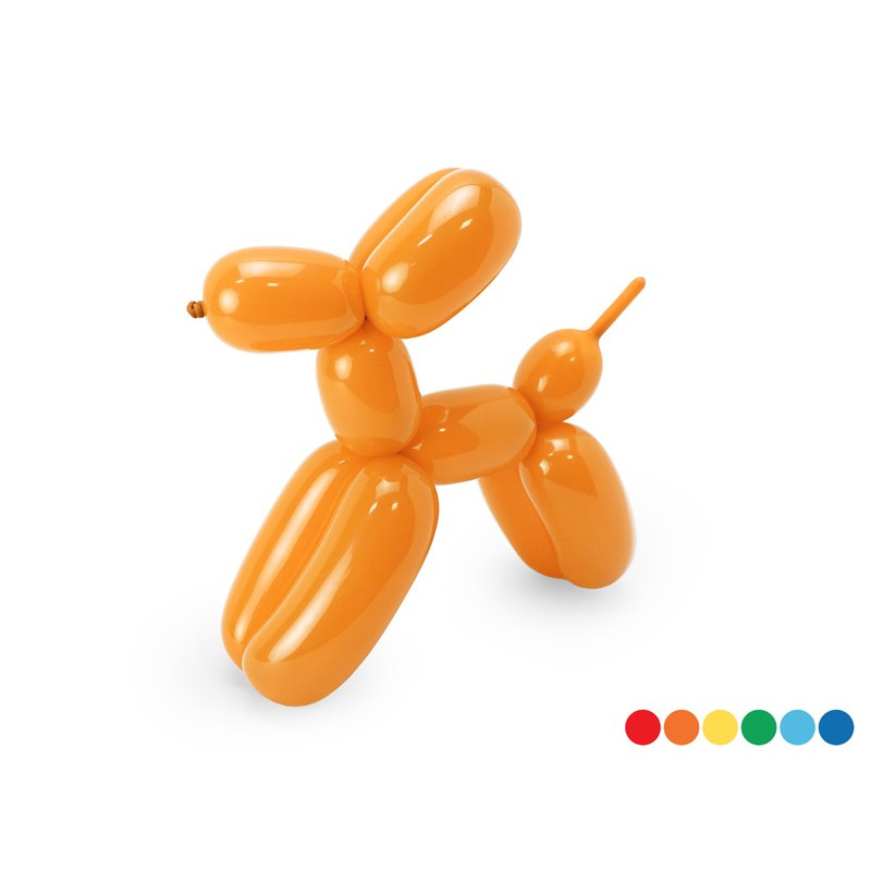 Balony modeliny pastelowe Rurki 130cm z pompką, mix (1 op. / 30 szt.)