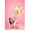 Balony z konfetti - kółka, 30cm, złoty (1 op. / 6 szt.)