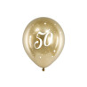 Balony Glossy 30cm, 50, złoty (1 op. / 6 szt.)