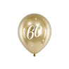 Balony Glossy 30cm, 60, złoty (1 op. / 6 szt.)