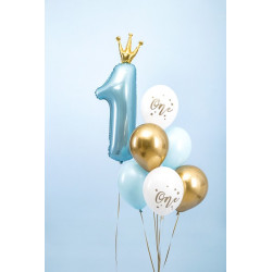 Balony 30 cm, One, Pastel Pure White  1szt