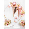 Balon okrągły Glossy Kula 60cm, różowe złoto lateksowy gumowy
