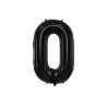 Balon foliowy Cyfra ''0'', 86cm, czarny