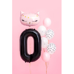 Balon foliowy Cyfra ''0'', 86cm, czarny