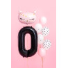Balon foliowy Cyfra ''0'', 86cm, czarny