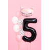 Balon foliowy Cyfra ''5'', 86cm, czarny