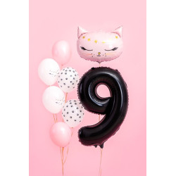 Balon foliowy Cyfra ''9'', 86cm, czarny