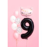 Balon foliowy Cyfra ''9'', 86cm, czarny