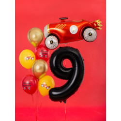 Balon foliowy Cyfra ''9'', 86cm, czarny
