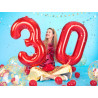Balon foliowy Cyfra ''4'', 86cm, czerwony
