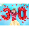 Balon foliowy Cyfra ''9'', 86cm, czerwony