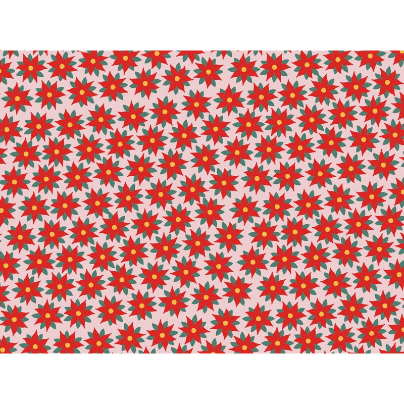 Papier do pakowania - Gwiazda Betlejemska, 70x200cm
