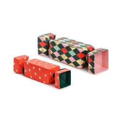 Pudełka na prezenty świąteczne Cukierki, mix, 7-9x37-47-7-9cm (1 op. / 2 szt.)