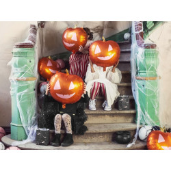 Balon foliowy Dynia pomarańczowa matowa 40cm na Halloween