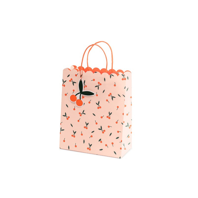 Torebki na prezenty Wisienki, mix, 26x32x13cm
