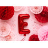 Balon foliowy Litera ''E'', 35cm, czerwony
