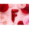 Balon foliowy Litera ''F'', 35cm, czerwony