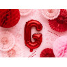 Balon foliowy Litera ''G'', 35cm, czerwony
