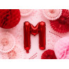 Balon foliowy Litera ''M'', 35cm, czerwony