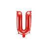 Balon foliowy Litera ''U'', 35cm, czerwony