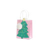 Torebka na prezenty Choinka, mix, 14x20.5x8cm